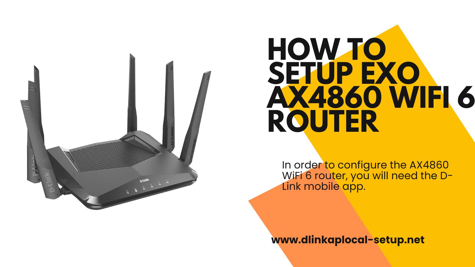 How to Setup EXO AX4860 WiFi 6 Router