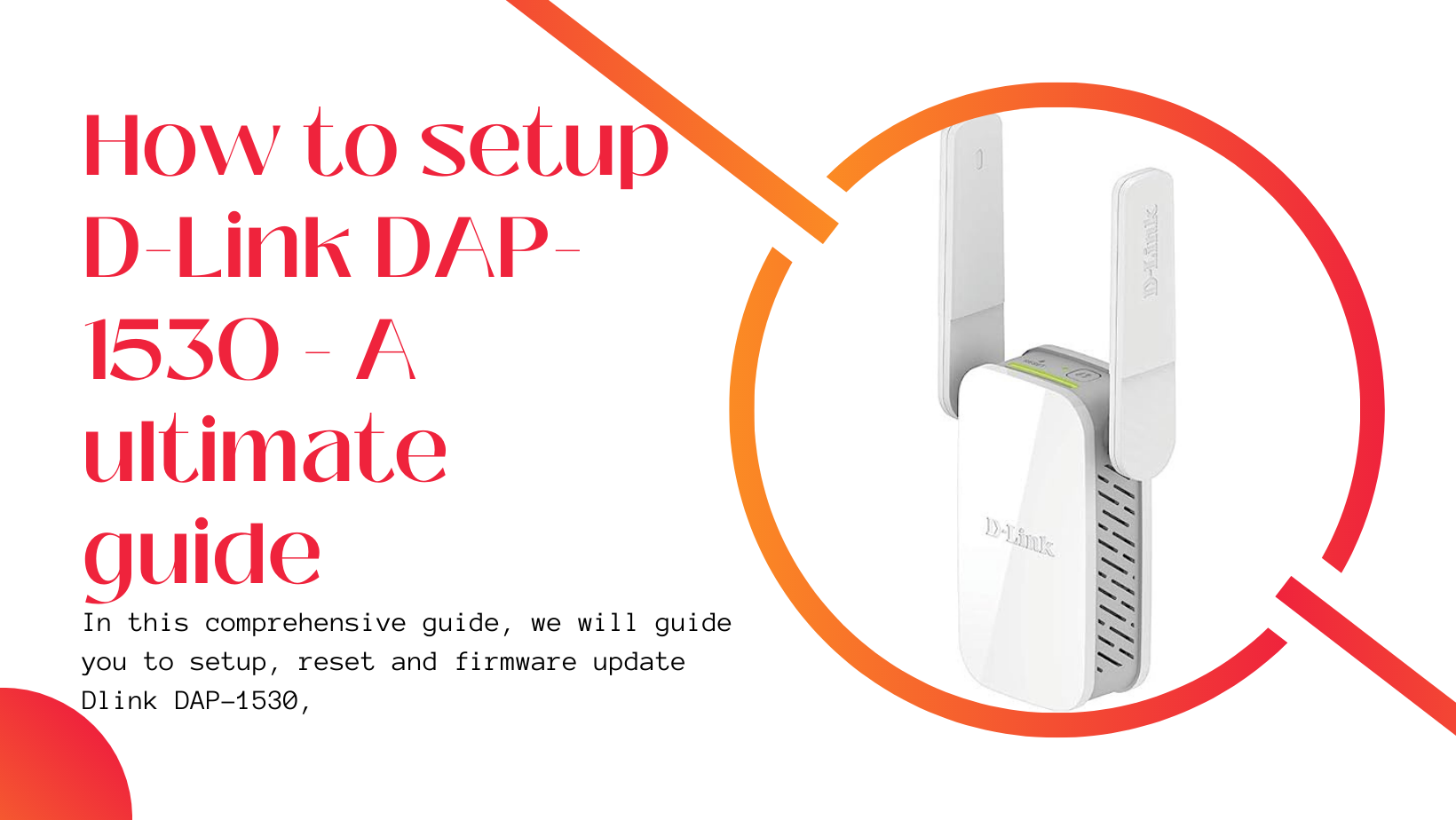 How to setup D-Link DAP-1530